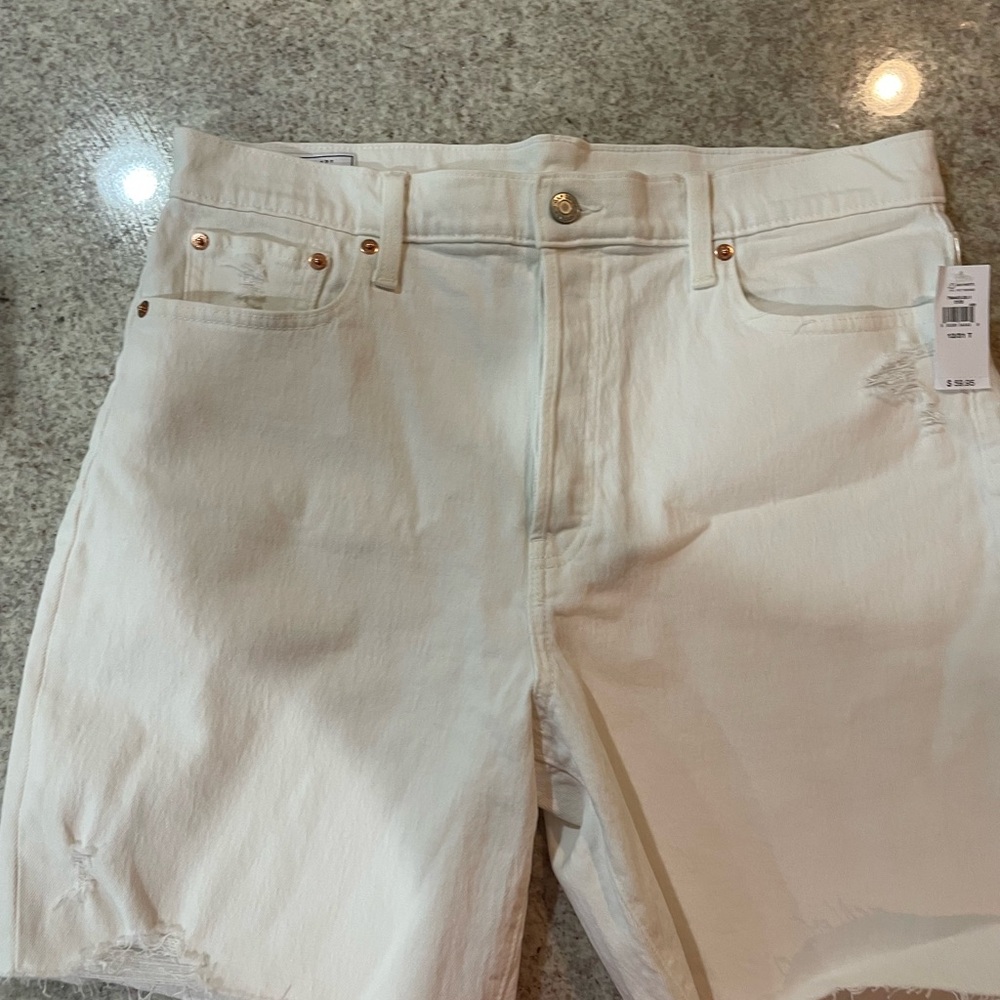 Gap White Denim Shorts